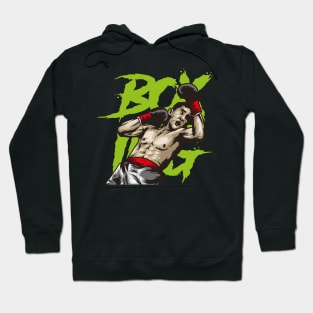 the boxer launches attack Hoodie